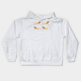 Gold Lion of Ishtar gate Kids Hoodie